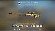 POV: you buy a Souvenir package and unbox $70,000 Dragon Lore first try (CS:GO)