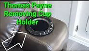 Thomas Payne RV Seismic Power Recliners How to Remove Cup Holder seat controller