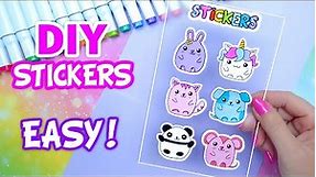 How to Make Stickers/ DIY Stickers / Handmade Stickers / Homemade Stickers