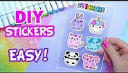 How to Make Stickers/ DIY Stickers / Handmade Stickers / Homemade Stickers
