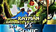 Rayman VS Sonic #edit #rayman #sonic #1v1 #gaming #sonicthehedgehog #shorts