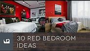 30 Red Bedroom Ideas