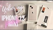Unboxing iPhone 13 Mini Pink 🍎🌸 Aesthetic iPhone & Accessories Unboxing