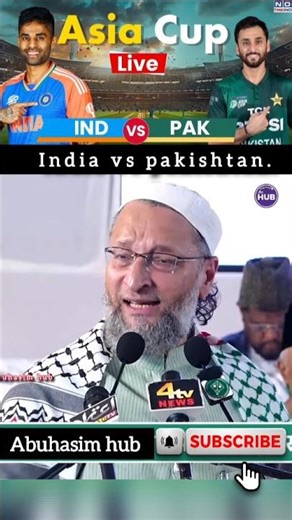 india vs pakishtan' asia cup asaduddin owaisi | pahalgam attack #shortvideo #yt #viralvideo