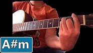 How to Play A sharp minor (A#m) Chord on Guitar | Guitar Lessons