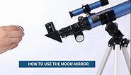 Kids Telescope 400x40mm with Tripod & Finder Scope, Portable Telescope for Kids & Beginners, Travel Telescope with 3 Magnification Eyepieces and Moon Mirror