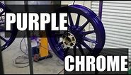 Powder Coating - Purple Candy Motorcycle Wheels - Prismatic Powders