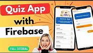 ONLINE Quiz App with FIREBASE 🔥 | Android Studio Tutorial | 2024