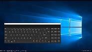 On Screen Keyboard In Windows 10 and Changing the Keyboard Language