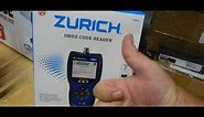 Zurich OBD2 Code Reader ZR8 | Harbor Freight Tools | 63809