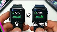 Apple Watch SE vs Series 6 ULTIMATE BATTERY TESTS + Battery Life Tips & Tricks!