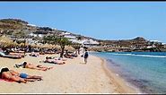 Mykonos Paradise Beach Walk - Greece 4K