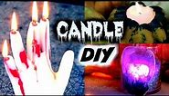 DIY HAND CANDLE + Halloween Candle Holders - How To | SoCraftastic