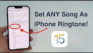 (2022) How to set ANY Song as iPhone Ringtone - Free and No Computer!