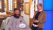 There’s no better way to learn how to shave off someone’s beard than with the MVP of the Super Bowl, Julian Edelman.