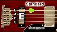 Bass Guitar Tuner - E Standard Tuning (E A D G) 4 Strings