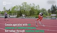 Video: Half human-looking robot breaks speed record