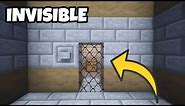How to make Invisible Door in Minecraft!! (No Mods, No Addons)