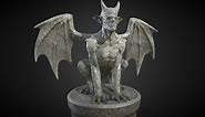 Gargoyle Statue - 3D model by imm
