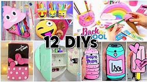 12 BEST DIYs! Room Decor - Emojis - Back to School & Phone Cases Homemade