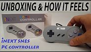 iNext SNES PC USB controller | Unboxing & how it feels compared to a real one