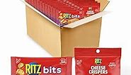 RITZ Bits Cheese Crackers & RITZ Cheese Crispers Cheddar Chips Variety Pack, 48 Snack Packs