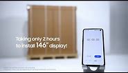 The Wall All-in-One: 146" screen installed in just 2 hours | Samsung