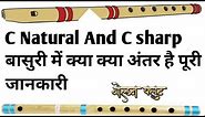 What is different C natural and C sharp indian flute What are C-sharp and C- Natural in flutes?