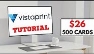 How To Create VistaPrint Business Cards In 2024! (Step By Step Tutorial)