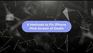 How to Fix iPhone Pink Screen of Death #iphone #iphonetricks
