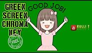 Green Screen HD [1080p] - GOOD JOB, GIRL, CHEERS, HAPPY animation 🔊 sound