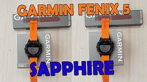 GARMIN FENIX 5 SAPPHIRE Edition - UNBOXING AND REVIEW