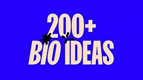 200  Instagram Bio Ideas You Can Copy and Paste (2024)