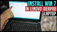 Install windows 7 in Lenovo Ideapad 310, V310, 110, G50 (Works on all Lenovo model)