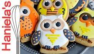 OWL DECORATED COOKIES FOR HALLOWEEN, HANIELA'S