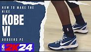 How to Make the Nike Kobe 6 Dodgers PE in the NBA 2K24 Shoe Creator