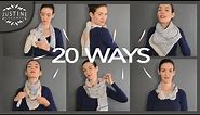 20 ways to wear a scarf + how-to tips | Justine Leconte