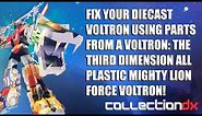 Fix a Diecast Voltron Using Parts from Voltron: The 3rd Dimension Mighty Lion Voltron - CollectionDX