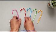 DIY Paper Candy Cane / Colorful / Sweet Looking / Easy to Make for Easter, Christmas and Halloween
