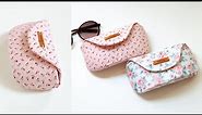 How to sew a Floral Glasses Case | Cute Sunglasses Case | DIY Sewing Tutorial