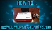 TalkTalk Super Router - installation