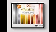How to Make Metallic Gradient Colors on Procreate Gold, Rosegold, Silver, Copper etc.. Tutorial