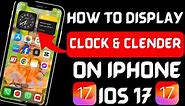 How to put clock on iphone lock screen 2024/iOS 17