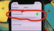 iPhone X/XS/XR/11: How to Turn "Low Power Mode" On & Off