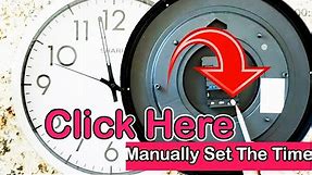 How Do I Manually Set My Atomic Clock | How to set up an Atomic Clock | Sharp Atomic Wall Clock