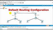 Default Routing Configuration in Packet Tracer | Technical Hakim