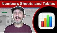 Understanding Sheets and Tables In Mac Numbers