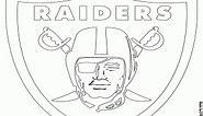 Logo of Oakland Raiders coloring page printable game