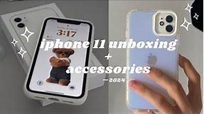 iPhone 11 + accessories unboxing | 2024