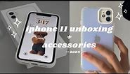 iPhone 11 + accessories unboxing | 2024